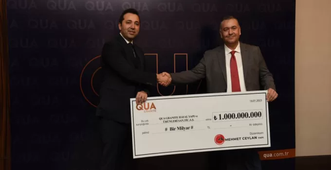 QUA Granite’ten 1 Milyar TL’lik Rekor Satış