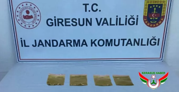 Jandarma’dan, Bulancak’ta Uyuşturucudan 3 Tutuklama