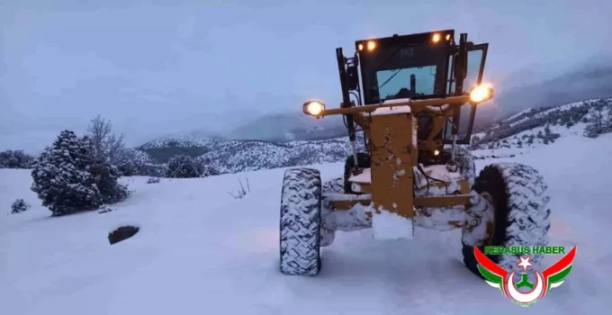 Giresun’da Kar Nedeniyle Köy Yolları Kapandı