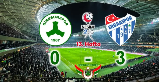 Giresunspor Şamar Oğlanına Döndü