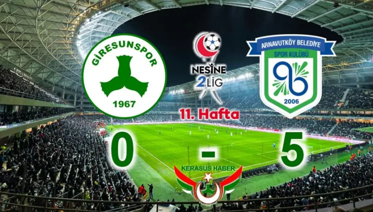 Giresunspor’a Gülmek Haram