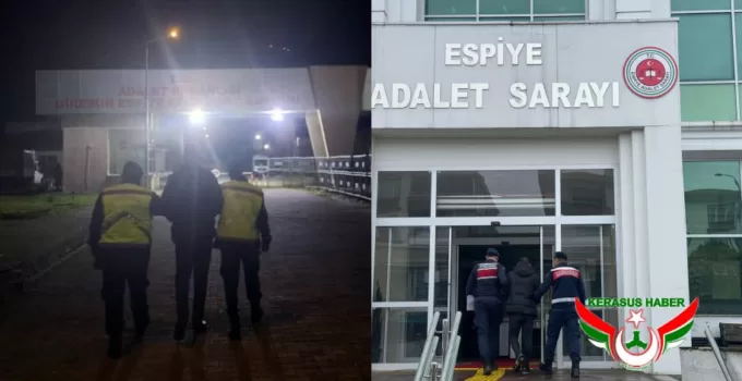 Jandarma’dan; Yağlıdere, Dereli ve Bulancak’ta 5 Tutuklama