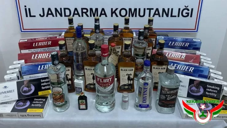 Jandarma’dan; Tirebolu’da Kaçak İçki ve Sigara Operasyonu